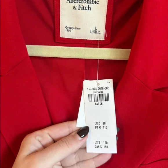 Red Women's blazer dress - Picture 3 of 5